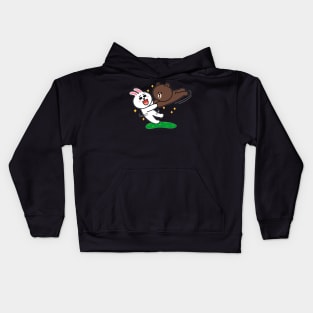 brown and cony Kids Hoodie